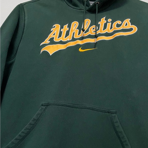 Oakland Athletics A’s Green Nike hoodie XXL Baseball MLB sports - Picture 2 of 6